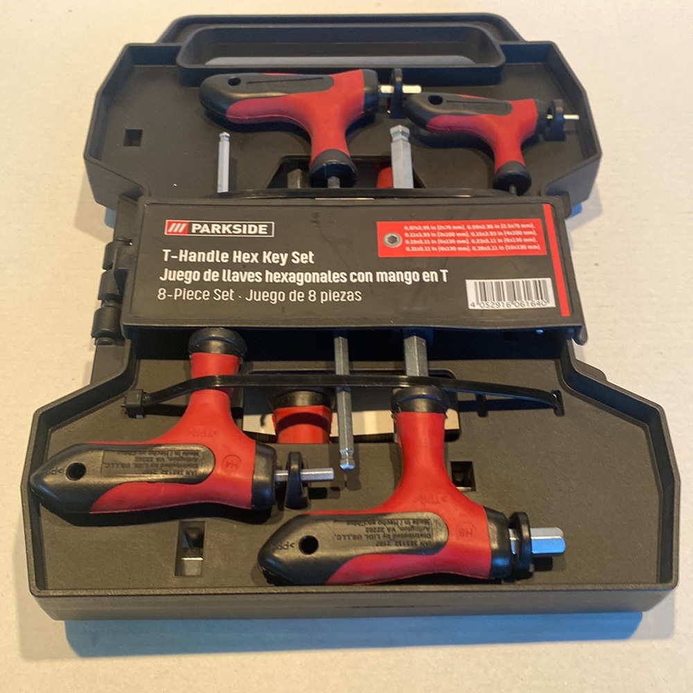 NWT Parkside T-Handle Hex Key Set